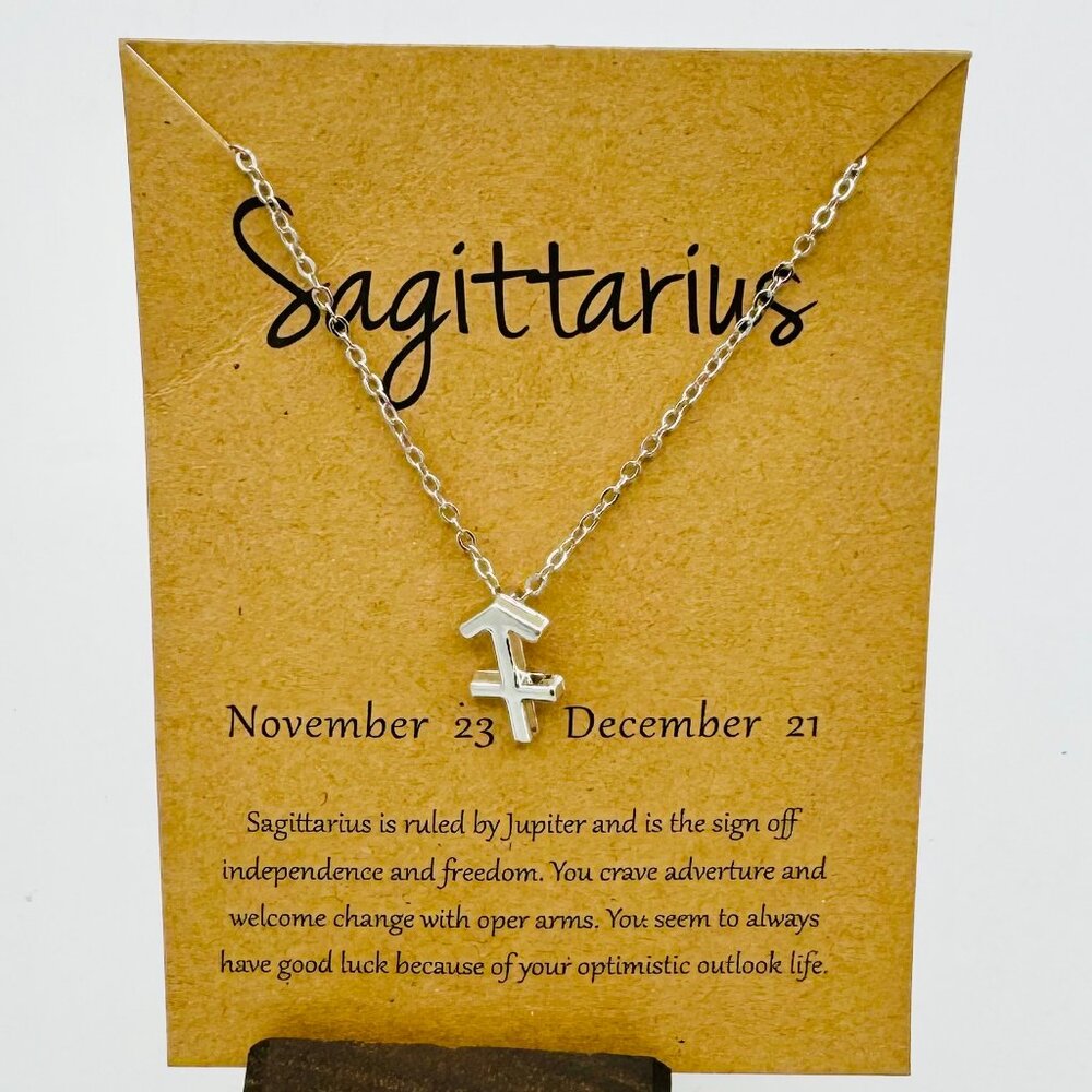 Silver Sagittarius Necklace - NWT